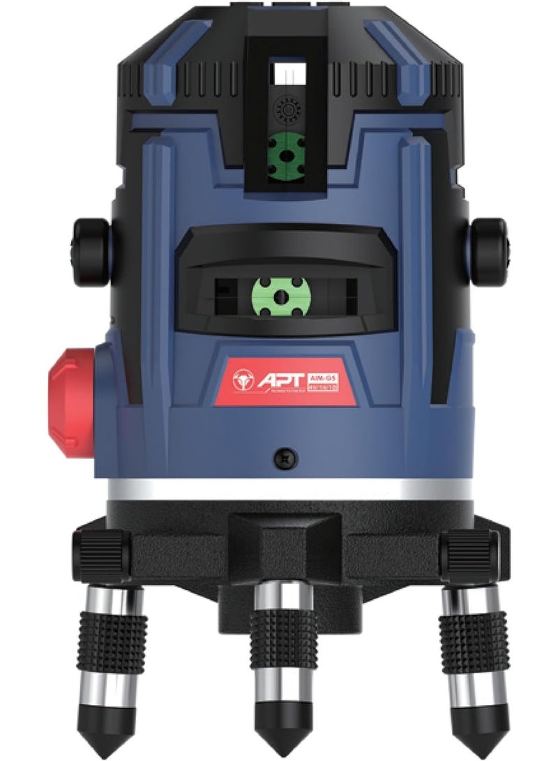 Apt Line Laser Level - 30 Meter 5 Line 2 battery Model  APT AIM-G5 - Image 1